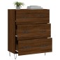 vidaXL Aparador de madera de ingeniería marrón roble 69,5x34x90 cm