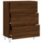 vidaXL Aparador de madera de ingeniería marrón roble 69,5x34x90 cm