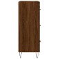 vidaXL Aparador de madera de ingeniería marrón roble 69,5x34x90 cm