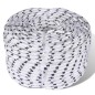 vidaXL Cuerda trenzada poliéster 6 mm 500 mm blanco vidaXL Cuerda trenzada poliéster 6 mm 500 mm blanco