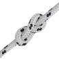 vidaXL Cuerda trenzada poliéster 6 mm 500 mm blanco vidaXL Cuerda trenzada poliéster 6 mm 500 mm blanco