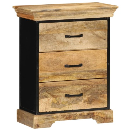 vidaXL Mueble con cajones madera maciza de mango 60x30x75 cm