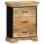 vidaXL Mueble con cajones madera maciza de mango 60x30x75 cm vidaXL Mueble con cajones madera maciza de mango 60x30x75 cm