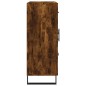 vidaXL Aparador de madera de ingeniería roble ahumado 69,5x34x90 cm