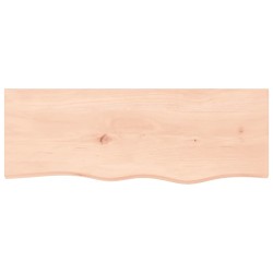 vidaXL Estante de pared madera maciza de roble sin tratar 80x30x2 cm