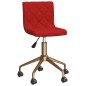 vidaXL Sillas de comedor giratorias 2 uds terciopelo rojo vino tinto