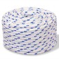 vidaXL Cuerda marina de polipropileno 10 mm 250 m blanca