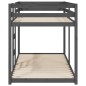 vidaXL Litera de madera maciza de pino 90x200 cm vidaXL Litera de madera maciza de pino 90x200 cm