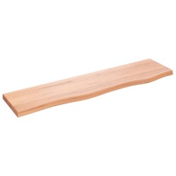 vidaXL Estante de pared madera de roble tratada marrón claro 80x20x2cm