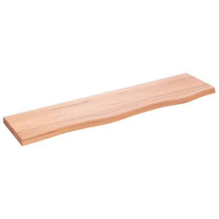 vidaXL Estante de pared madera de roble tratada marrón claro 80x20x2cm