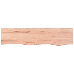 vidaXL Estante de pared madera de roble tratada marrón claro 80x20x2cm