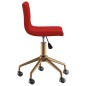 vidaXL Sillas de comedor giratorias 2 uds terciopelo rojo vino tinto