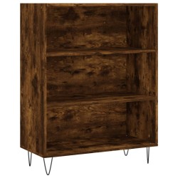 vidaXL Estantería madera de ingeniería roble ahumado 69,5x32,5x90 cm
