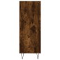 vidaXL Estantería madera de ingeniería roble ahumado 69,5x32,5x90 cm