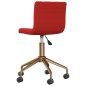 vidaXL Sillas de comedor giratorias 2 uds terciopelo rojo vino tinto