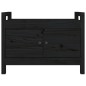 vidaXL Banco de recibidor madera maciza de pino negro 80x40x60 cm vidaXL Banco de recibidor madera maciza de pino negro 80x40x60 cm