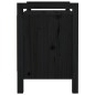vidaXL Banco de recibidor madera maciza de pino negro 80x40x60 cm vidaXL Banco de recibidor madera maciza de pino negro 80x40x60 cm