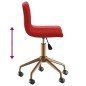 vidaXL Sillas de comedor giratorias 2 uds terciopelo rojo vino tinto