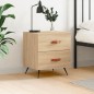 vidaXL Mesita de noche madera de ingeniería roble Sonoma 40x35x47,5 cm vidaXL Mesita de noche madera de ingeniería roble Sonoma 40x35x47,5 cm