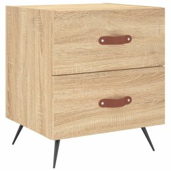 vidaXL Mesita de noche madera de ingeniería roble Sonoma 40x35x47,5 cm