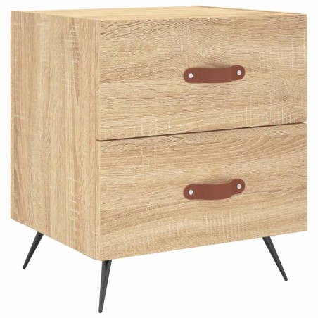 vidaXL Mesita de noche madera de ingeniería roble Sonoma 40x35x47,5 cm