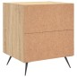 vidaXL Mesita de noche madera de ingeniería roble Sonoma 40x35x47,5 cm vidaXL Mesita de noche madera de ingeniería roble Sonoma 40x35x47,5 cm