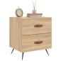 vidaXL Mesita de noche madera de ingeniería roble Sonoma 40x35x47,5 cm vidaXL Mesita de noche madera de ingeniería roble Sonoma 40x35x47,5 cm
