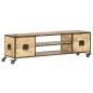 vidaXL Mueble de TV de madera maciza de mango 130x30x39 cm