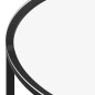 vidaXL Mesa de centro vidrio templado negro y mármol blanco 70 cm vidaXL Mesa de centro vidrio templado negro y mármol blanco 70 cm
