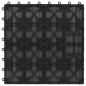 vidaXL Baldosas porche relieve profundo WPC 30x30 cm 1 m² negro 11 uds vidaXL Baldosas porche relieve profundo WPC 30x30 cm 1 m² negro 11 uds