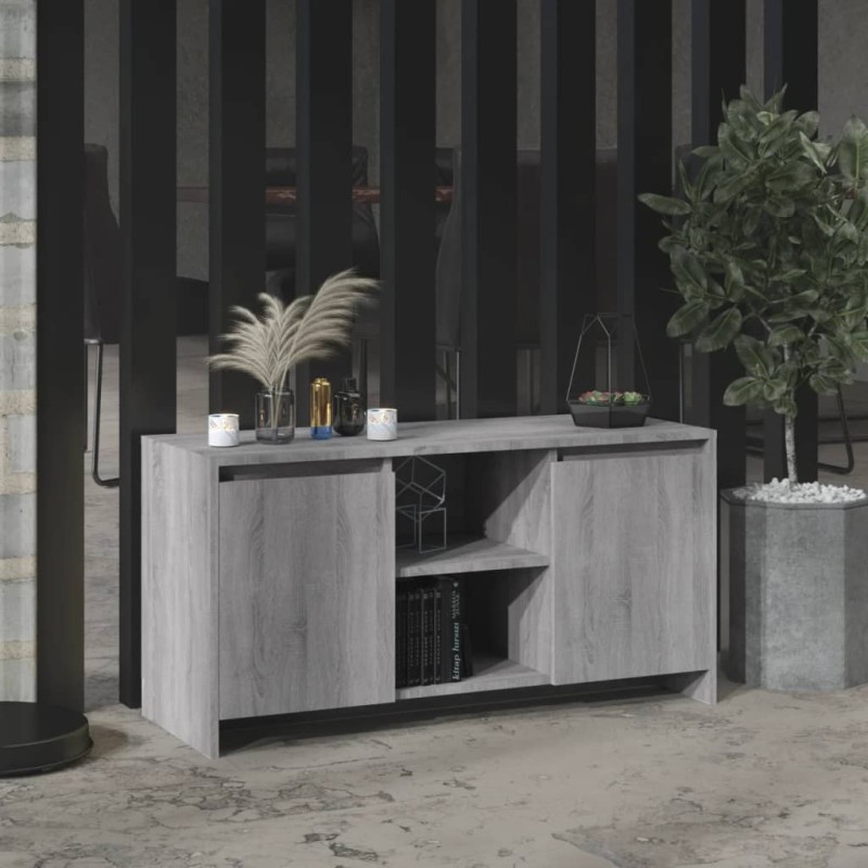 vidaXL Mueble de TV madera de ingeniería gris Sonoma 102x37,5x52,5 cm vidaXL Mueble de TV madera de ingeniería gris Sonoma 102x37,5x52,5 cm