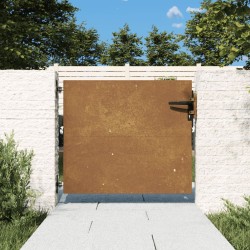 vidaXL Puerta de jardín acero corten 85x100 cm