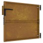 vidaXL Puerta de jardín acero corten 85x100 cm vidaXL Puerta de jardín acero corten 85x100 cm