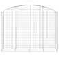 vidaXL Cesta gaviones forma arco hierro galvanizado 200x50x140/160 cm vidaXL Cesta gaviones forma arco hierro galvanizado 200x50x140/160 cm