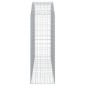 vidaXL Cesta gaviones forma arco hierro galvanizado 200x50x140/160 cm vidaXL Cesta gaviones forma arco hierro galvanizado 200x50x140/160 cm