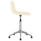 vidaXL Sillas de comedor giratorias 2 unidades tela color crema vidaXL Sillas de comedor giratorias 2 unidades tela color crema