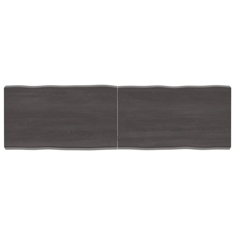 vidaXL Tablero mesa madera tratada borde vivo marrón 140x40x(2-6) cm vidaXL Tablero mesa madera tratada borde vivo marrón 140x40x(2-6) cm