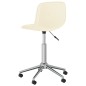 vidaXL Sillas de comedor giratorias 2 unidades tela color crema vidaXL Sillas de comedor giratorias 2 unidades tela color crema