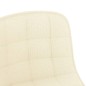 vidaXL Sillas de comedor giratorias 2 unidades tela color crema vidaXL Sillas de comedor giratorias 2 unidades tela color crema
