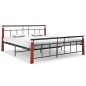 vidaXL Estructura de cama madera maciza de roble metal 180x200 cm vidaXL Estructura de cama madera maciza de roble metal 180x200 cm