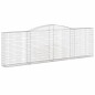 vidaXL Cesta gaviones forma arco hierro galvanizado 400x30x120/140 cm vidaXL Cesta gaviones forma arco hierro galvanizado 400x30x120/140 cm