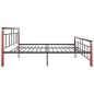 vidaXL Estructura de cama madera maciza de roble metal 180x200 cm vidaXL Estructura de cama madera maciza de roble metal 180x200 cm