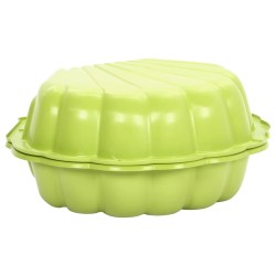 vidaXL Areneros 2 unidades de plástico verde 77x87x21 cm
