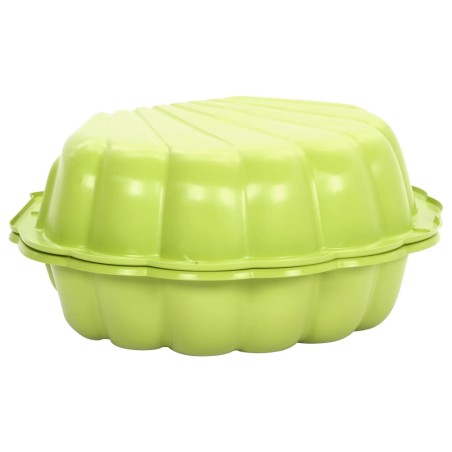 vidaXL Areneros 2 unidades de plástico verde 77x87x21 cm