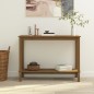 vidaXL Mesa consola de madera maciza de pino marrón miel 110x40x80 cm vidaXL Mesa consola de madera maciza de pino marrón miel 110x40x80 cm