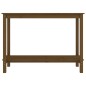 vidaXL Mesa consola de madera maciza de pino marrón miel 110x40x80 cm vidaXL Mesa consola de madera maciza de pino marrón miel 110x40x80 cm