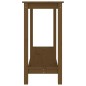vidaXL Mesa consola de madera maciza de pino marrón miel 110x40x80 cm vidaXL Mesa consola de madera maciza de pino marrón miel 110x40x80 cm