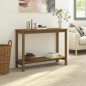 vidaXL Mesa consola de madera maciza de pino marrón miel 110x40x80 cm vidaXL Mesa consola de madera maciza de pino marrón miel 110x40x80 cm