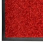 vidaXL Felpudo lavable rojo 120x180 cm vidaXL Felpudo lavable rojo 120x180 cm