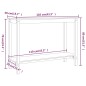vidaXL Mesa consola de madera maciza de pino marrón miel 110x40x80 cm vidaXL Mesa consola de madera maciza de pino marrón miel 110x40x80 cm